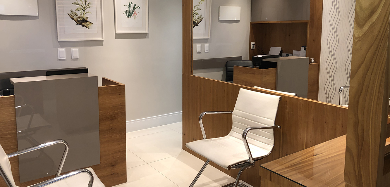 Sala de atendimento da Clínica MacNeves